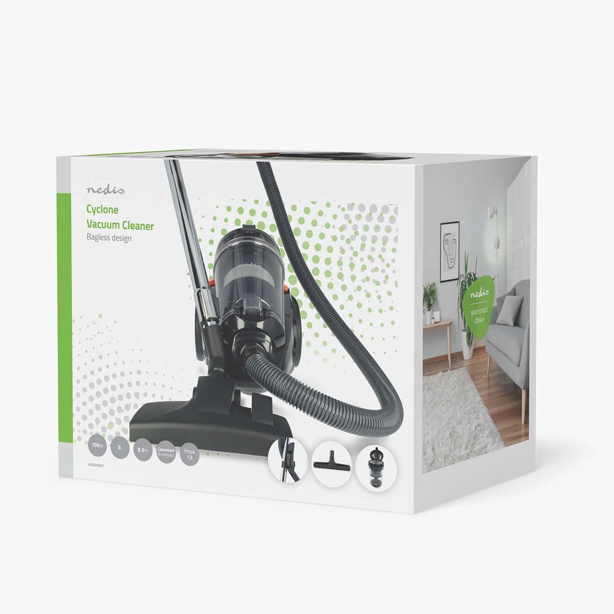 Zakloze Stofzuiger Zakloos - 700W - Stof capaciteit: 3.0l - Image 9
